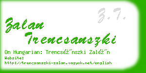 zalan trencsanszki business card